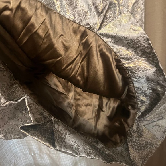 NWT Diane von Furstenberg Dress Treenie Silk Metallic Python 4 Cocktail Party - Picture 4 of 9